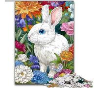 Puzzle per adulti 1000 pezzi Puzzle coniglio in legno Giocattoli regalo Educativo Intellettuale Decompressione Divertente Gioco per famiglie Dimensioni 50X75CM