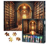 Puzzle per adulti 1000 pezzi - Puzzle da biblioteca vintage (70 x 50 cm), libreria puzzle per adulti, famiglia gioco per uomini e donne (decorazioni per la casa)