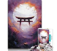Puzzle per adulti 1000 pezzi Puzzle del cancello dorato di Torii gioco stimolante giocattoli decorazione da parete regali unici per compleanno e Natale 38x26cm