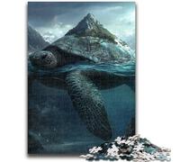 Puzzle per adulti 1000 pezzi Puzzle del paesaggio dell'isola delle tartarughe per adolescenti, antistress per ammazzare il tempo durante le vacanze, per migliorare l'amore tra coppie, 38x26cm