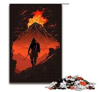 Puzzle per adulti 1000 pezzi Puzzle dell'esploratore del vulcano in eruzione Giochi educativi per la casa Giocattoli fai da te Ottimo regalo per giochi 75x50 cm