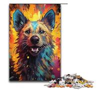 Puzzle per adulti 1000 pezzi Puzzle di carta psichedelica colorata di iene 1000 pezzi (38x26 cm)