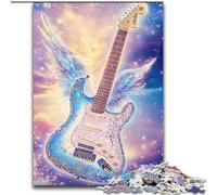 Puzzle per adulti, 1000 pezzi, puzzle di chitarra galattica per adolescenti, serata di giochi in famiglia, idea regalo stimolante per la mente, 50x75cm