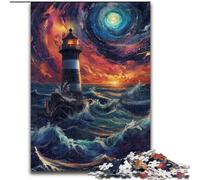 Puzzle per adulti, 1000 pezzi, puzzle di fari colorati in legno, rompicapo stimolante per adolescenti, gioco interattivo divertente per famiglie, 1000 pezzi(50x75cm)