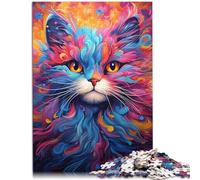 Puzzle per adulti 1000 pezzi Puzzle di Gatto Regali Ogni pezzo è unico - Gioco familiare divertente e stimolante per adolescenti di 14 anni e oltre 26 x 38 cm