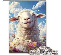 Puzzle per adulti 1000 pezzi, puzzle di pecorelle carine in legno, perfetti per adolescenti e collezionisti, ideale come decorazione per la casa e regalo da viaggio, 1000 pezzi(50x75cm)