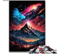 Puzzle per adulti, 1000 pezzi, puzzle difficili con picchi di montagna mistici, ideale come regalo di compleanno o per le feste, giocattolo da gioco per feste (dimensioni 26x38cm)