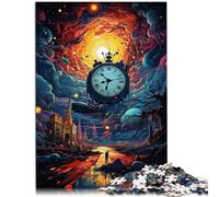 Puzzle per adulti 1000 pezzi Puzzle Dio del Tempo per divertirsi in Famiglia. Ogni pezzo è unico - Gioco familiare stimolante e divertente per i 14 anni, 26 x 38 cm