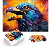 Puzzle per adulti 1000 pezzi Puzzle educativo di apprendimento del corvo 26x38cm Sollievo dello Stress Staycation Uccidere il tempo