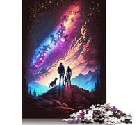 Puzzle per adulti 1000 pezzi Puzzle Famiglia Viaggio nel cosmo Puzzle Giochi giocattolo educativi Decorazione per la famiglia (38x26 cm)