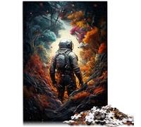 Puzzle per adulti, 1000 pezzi, puzzle fantasia, con grazioso astronauta, puzzle educativo antistress per adolescenti dai 14 anni in su, 26 x 38 cm
