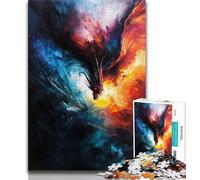 Puzzle per adulti 1000 pezzi Puzzle fantasy con draghi per adolescenti antistress per ammazzare il tempo durante le vacanze per migliorare l'amore tra coppie 75x50cm