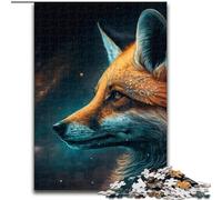 Puzzle per adulti 1000 pezzi, Puzzle Fantasy Fox, Attività di unione familiare, Regalo per la casa, Gioco giocattolo per famiglie (Dimensioni 38x26cm)