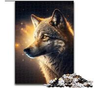 Puzzle per adulti, 1000 pezzi, puzzle fantasy Wolf per adulti, 1000 pezzi per adolescenti, giochi educativi, regali (dimensioni 26x38cm)
