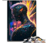 Puzzle per adulti, 1000 pezzi, puzzle futuristici con viaggiatori nel tempo, 1000 pezzi per adulti con gioco interattivo per famiglie, età 14+, dimensioni 50X75cm