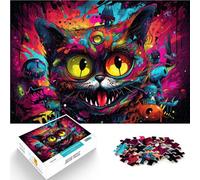 Puzzle per adulti 1000 pezzi puzzle gatto puzzle opera d'arte Ogni pezzo è unico - impegnativo gioco divertente per famiglie 38 x 52 cm per adolescenti età 14+
