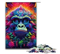 Puzzle per adulti 1000 pezzi Puzzle Gorilla colorati Ogni pezzo è unico Gioco divertente per famiglie 1000 pezzi (75x50 cm)