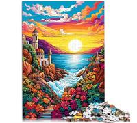 Puzzle per adulti 1000 pezzi puzzle greco super paradiso educativo sfida educativa 50 x 74,9 cm puzzle divertenti per adolescenti dai 14 anni in su