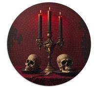Puzzle per adulti 1000 pezzi Puzzle horror d'arte Regalo di Natale per adolescenti Riduzione dello stress fantastico per la famiglia (67,5x67,5 cm)