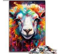 Puzzle per adulti 1000 pezzi Puzzle impossibile a forma di pecora per adulti, dimensioni 26x38cm, rompicapo e decorazione per la casa, regalo perfetto per le feste.