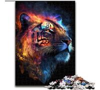 Puzzle per adulti, 1000 pezzi, puzzle in cartone a forma di stella e leone, dimensioni 26x38cm, attività per famiglie, rompicapo, decorazioni per la casa, regalo per le feste.
