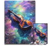 Puzzle per adulti, 1000 pezzi, puzzle in cartone con chitarra sognante, design intricato per adolescenti, decorazioni fai da te e divertimento che stimola la mente, 26x38cm