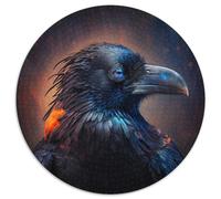 Puzzle per adulti, 1000 pezzi, puzzle in cartone raffigurante un corvo, rompicapo stimolante, attività per la famiglia, decorazione per la casa, regalo di Natale (67,5x67,5 cm)