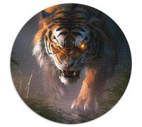 Puzzle per adulti, 1000 pezzi, puzzle in cartone raffigurante una tigre nella foresta, rompicapo stimolante, attività per la famiglia, decorazione per la casa, regalo di Natale (67,5x67,5 cm)