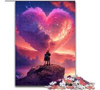 Puzzle per adulti, 1000 pezzi, puzzle in legno con nuvole innamorate, per adulti, dimensioni 50x75cm, rompicapo e decorazione per la casa, regalo perfetto per le feste.