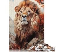 Puzzle per adulti 1000 pezzi Puzzle in legno del Regno dei leoni Puzzle in legno Puzzle sostenibile per adulti 1000 pezzi (75x50 cm)