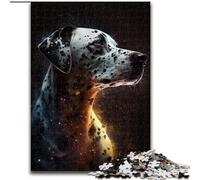Puzzle per adulti, 1000 pezzi, puzzle in legno raffigurante un dalmata dorato, attività educativa per lo sviluppo delle abilità cognitive, 1000 pezzi(50x75cm)