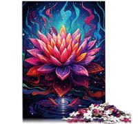 Puzzle per adulti, 1000 pezzi, puzzle Lotus, gioco di pensiero, 50 x 70 cm, con parti completamente intrecciate a caso, per adolescenti dai 14 anni in su