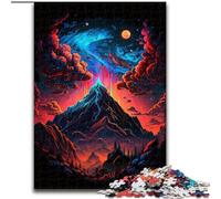 Puzzle per adulti 1000 pezzi Puzzle mistico della vetta della montagna adolescenti, coppie e amici per compleanni e Natale (dimensioni: 50x75cm)
