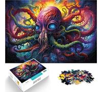 Puzzle per adulti 1000 pezzi Puzzle mostro polpo colorato - Gioco stimolante 26x38cm Migliorare l'amore tra le coppie