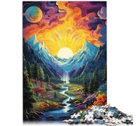 Puzzle per adulti, 1000 pezzi, puzzle paesaggistico, 26 x 38 cm, intera famiglia per adolescenti dai 14 anni in su