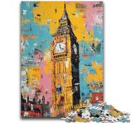 Puzzle per adulti 1000 pezzi Puzzle Parigi Londra per bambini dai 14 anni in su Gioca perché è l'ideale come regalo per tutta la famiglia 26x38cm