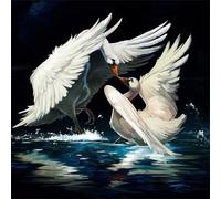 Puzzle per Adulti 1000 pezzi, puzzle per adulti Intrattenimento Creativo, puzzles 1000 pezzi per adulto Gioco impegnativo Puzzles per Bambini (Bacio del cigno)
