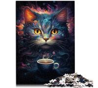 Puzzle per adulti, 1000 pezzi, puzzle per gatti, 50 x 70 cm, con parti completamente intrecciate a caso, per 14 anni