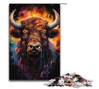 Puzzle per adulti 1000 pezzi Puzzle psichedelici colorati di Bison gioco di giocattoli divertenti 1000 pezzi (38x26 cm)