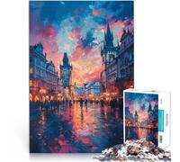 Puzzle per adulti 1000 pezzi Puzzle psichedelico Big Ben Opera d'arte 50x70cm Adatto per la decorazione dell'ufficio per i 14 anni