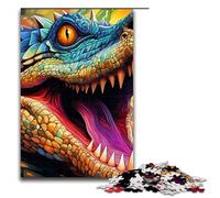 Puzzle per adulti 1000 pezzi puzzle psichedelico coccodrillo del Nilo puzzle casa giochi educativi fai da te giocattoli ottimo regalo per giochi 1000 pezzi (75x50 cm)