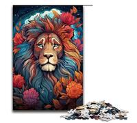 Puzzle per adulti 1000 pezzi Puzzle psichedelico colorato del leone. Ogni pezzo è unico. Gioco stimolante e divertente per tutta la famiglia. 1000 pezzi (75x50 cm).