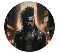 Puzzle per adulti, 1000 pezzi, puzzle rotondi in cartone Street Punk, gioco di attività per famiglie, decorazione da parete per la casa (67,5x67,5 cm)