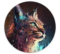 Puzzle per adulti, 1000 pezzi, puzzle rotondi Spirit Dog, livello di difficoltà: principiante, ideale come regalo di compleanno e per le feste (dimensioni 67,5x67,5 cm).