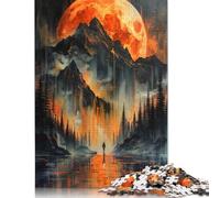 Puzzle per adulti 1000 pezzi Puzzle "Solo in un paesaggio dorato" Puzzle giocattolo educativo Giochi per la famiglia Decorazione 1000 pezzi (75x50 cm)
