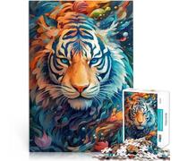 Puzzle per adulti 1000 pezzi Puzzle Tigre Animali sfida educativa 26x38cm Decorazione per la casa unica e regali adatta per adolescenti da 14 anni e oltre