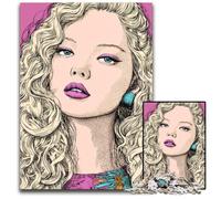 Puzzle per adulti 1000 pezzi, raffigurante una bella donna, in cartone, per 14+ anni, difficili da completare ma divertenti e spiritosi, regalo di compleanno 26X38cm
