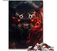 Puzzle per adulti, 1000 pezzi raffigurante una testa di tigre arrabbiata e selvaggia, puzzle da 1000 pezzi per adulti, sfida impossibile e difficile, giocattolo per adolescenti (dimensioni 26x38cm)
