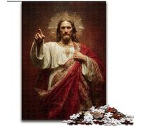 Puzzle per adulti 1000 pezzi raffiguranti Gesù, antistress, sfide difficili, regali di Babbo Natale segreto per bambini dai 14 anni in su (dimensioni 26x38cm)