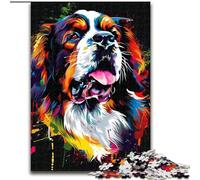 Puzzle per adulti, 1000 pezzi raffiguranti il cane San Bernardo, gioco rompicapo per adolescenti, regalo perfetto per una serata di giochi in famiglia (dimensioni: 26x38cm)